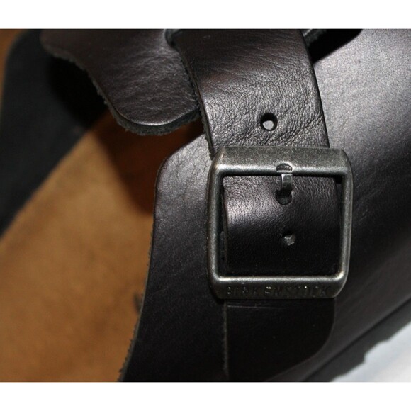 Birkenstock Boston Suede Mule Clog Leather Sandals EU 42 BLACK Men 9-9.5 REGULAR - Picture 5 of 7